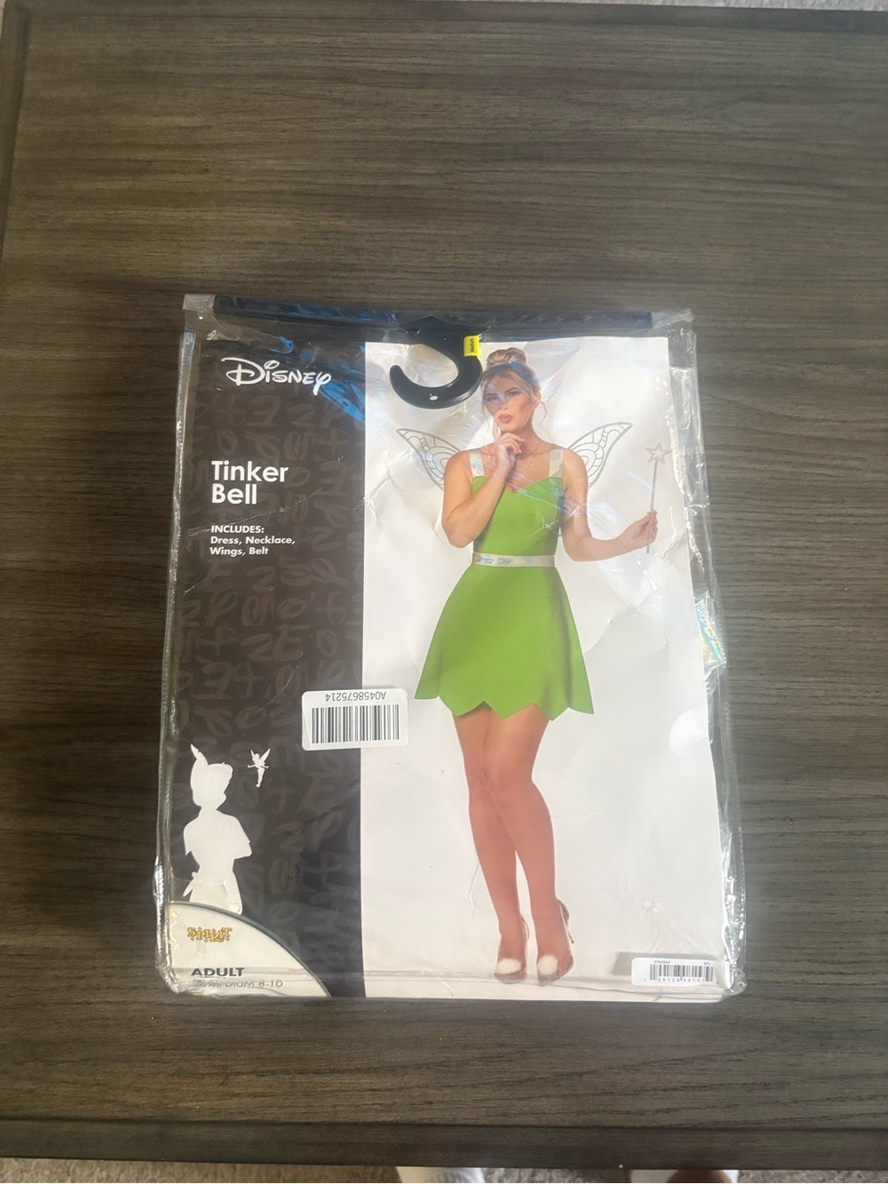 Disney Tinker Bell Green Fairy Costume with Wings